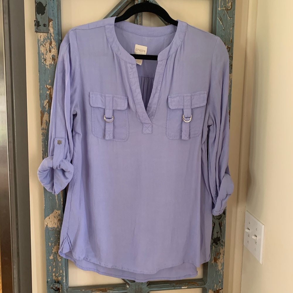 Chico’s light purple top Small